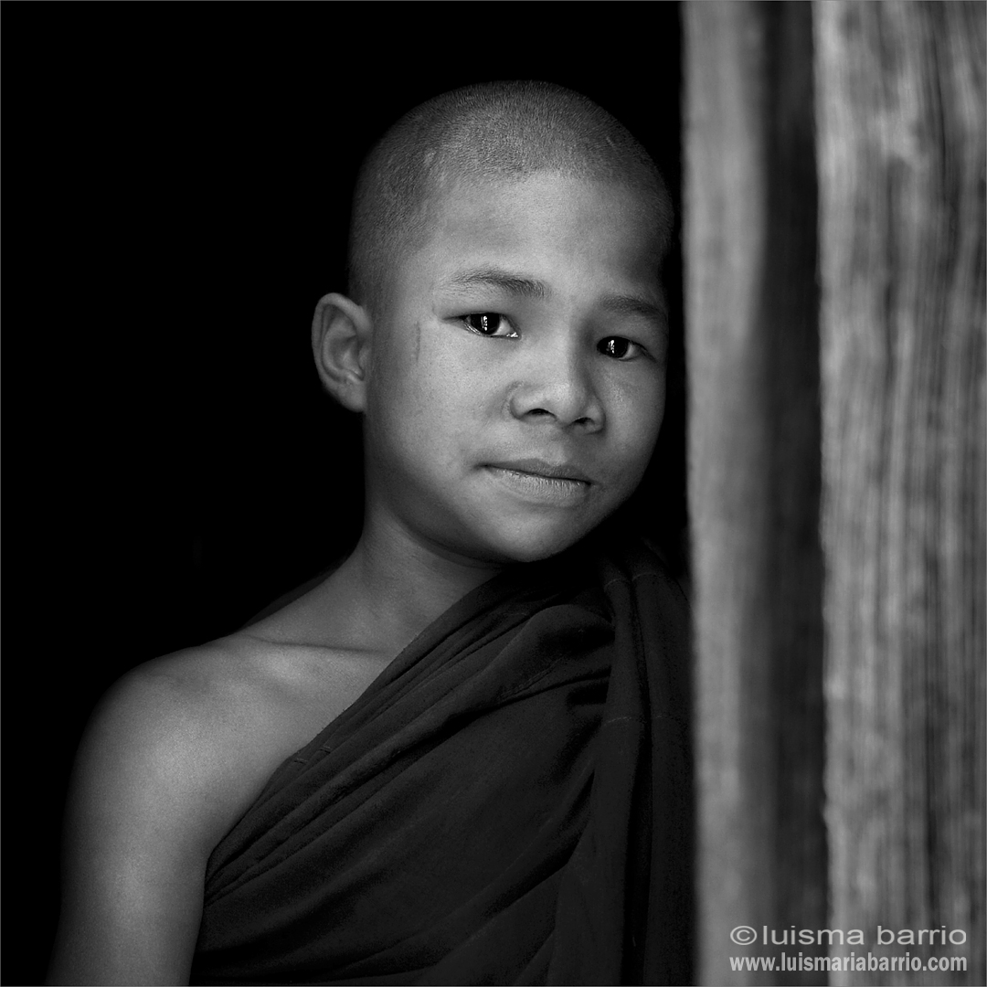 portrait buddhist monk burma myanmar